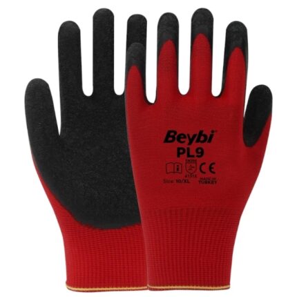 Beybi PL9 Kırmızı Nitril Eldiven (12 Çift)
